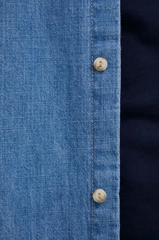 United Colors of Benetton koszula jeansowa 5FV6UQ001.902 niebieski