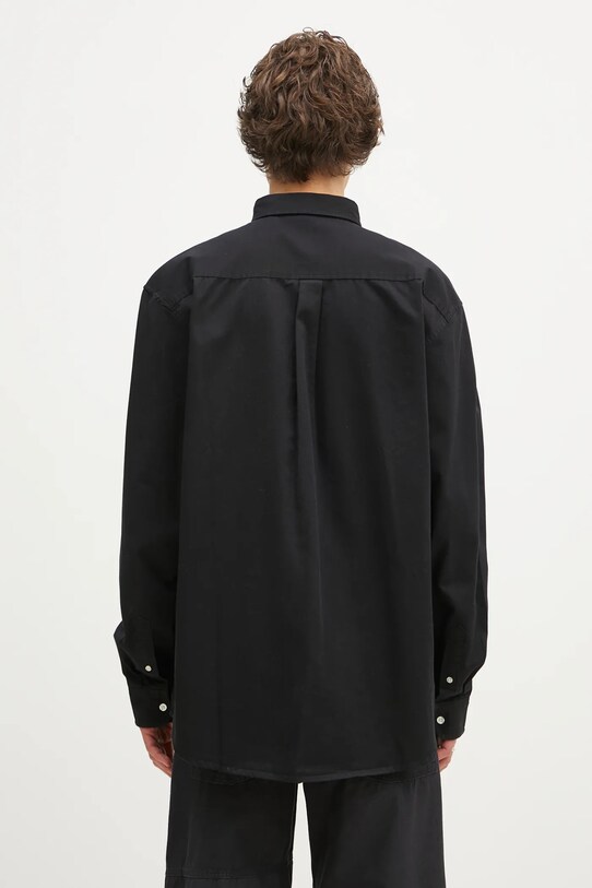 Oblečenie Bavlnená košeľa Carhartt WIP I023339.BLACK.WAX čierna