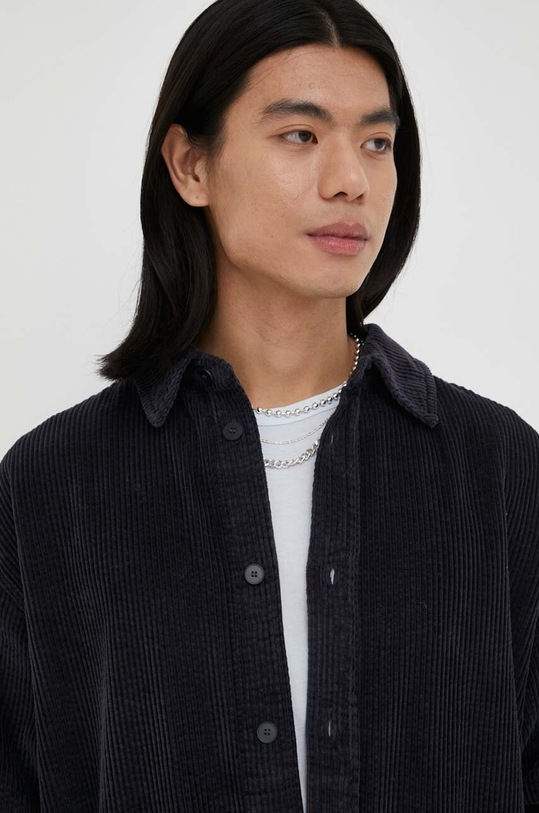 Памучна риза American Vintage тъмносин MPADO06