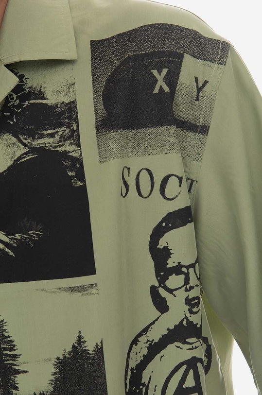 Clothing PLEASURES shirt Choices Camp Collar P23SP015 green