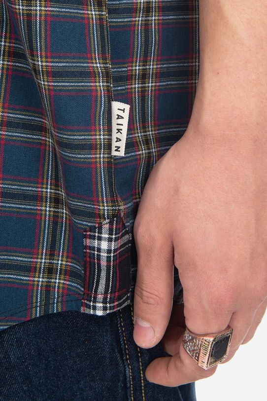 Pamučna košulja Taikan Patchwork S/S Shirt TW0001.OLVPLD