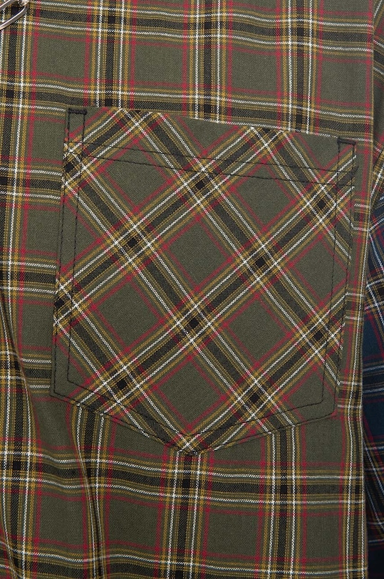 Taikan koszula bawełniana Patchwork S/S Shirt TW0001.OLVPLD