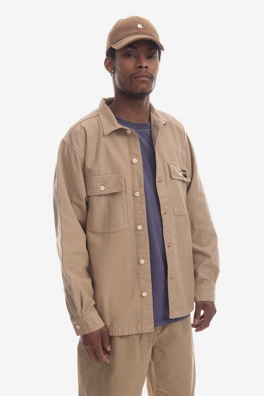 Stan Ray camicia in cotone Cpo Shirt SS23018KHA beige