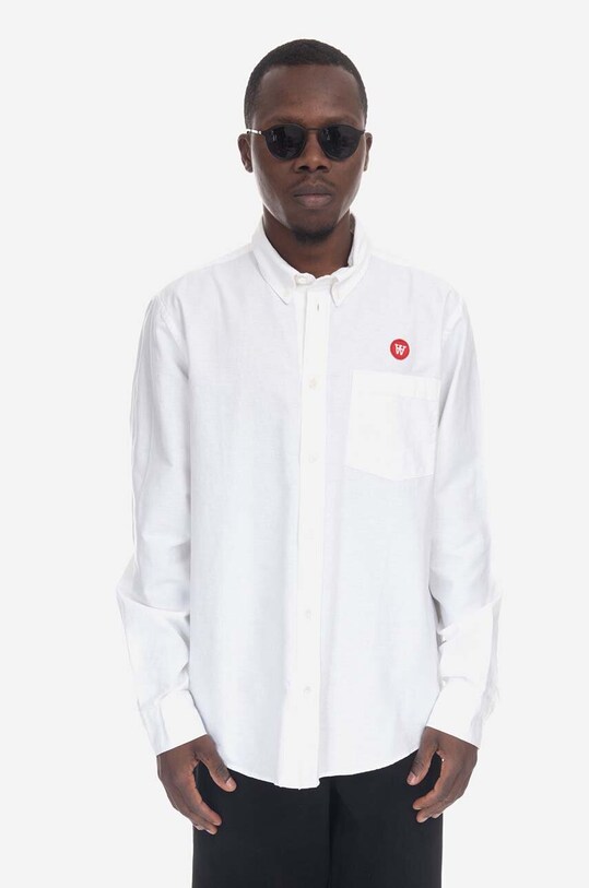 Wood Wood cotton shirt Tod plain white 10245301.1198
