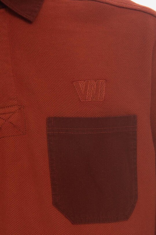 Wood Wood top a maniche lunghe in cotone Brodie Rugby 12245403.2428 marrone