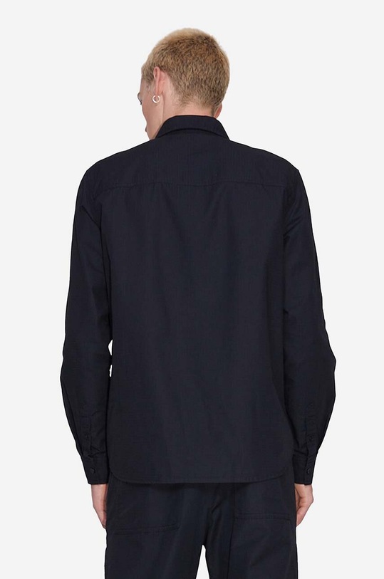 Košile Wood Wood Avenir Crispy Ripstop Shirt 12315311-5276 BLACK 12315311.5276