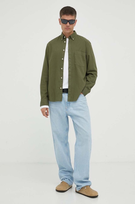 Marc O'Polo koszula M27724242414 zielony AA00