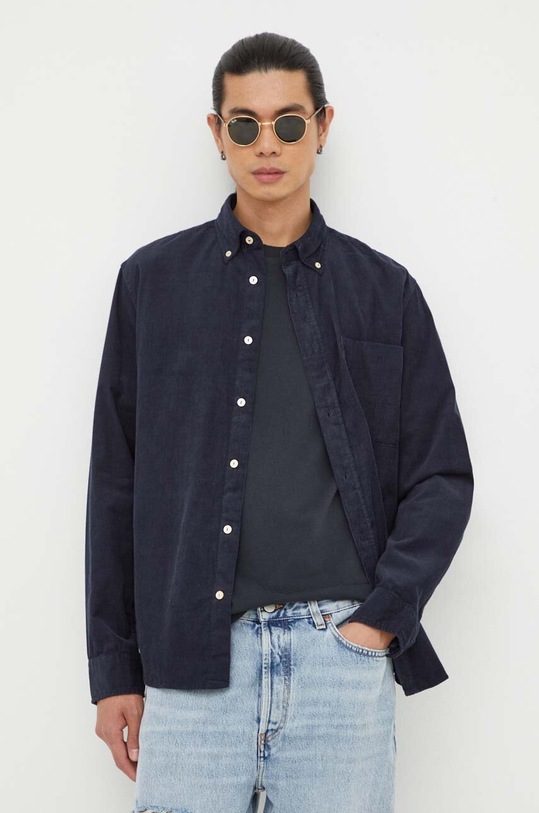 Вельветовая рубашка Marc O'Polo casual тёмно-синий M29722842058