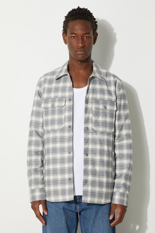 Βαμβακερό πουκάμισο A.P.C. Alex χαλαρό γκρί COGAX.H02625