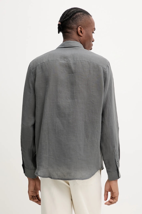 Одежда Рубашка A.P.C. A.P.C. Chemise Cassel LIAEK-H12545 BLACK LIAEK.H12545 серый