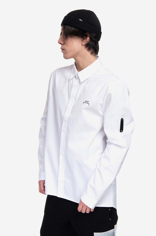A-COLD-WALL* cămașă din bumbac Pawson Shirt alb ACWMSH078