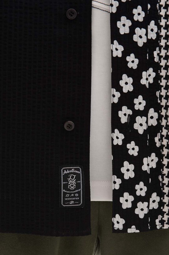 Košile Ader Error Short Sleeve Shirt BMADSSSH0202BK černá BMADSSSH0202BK