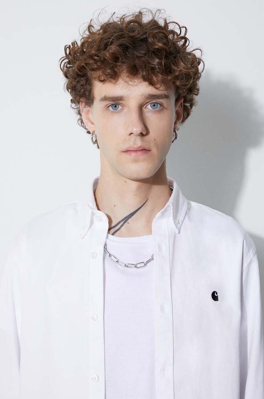 Carhartt WIP cotton shirt Madison Shirt I023339 white