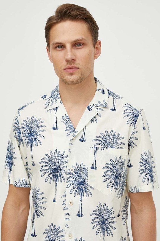 MC2 Saint Barth camasa din bumbac KALEA KALE001 bej