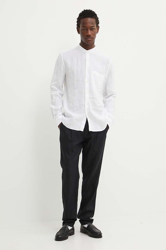 Marc O'Polo koszula lniana M23742842320 biały AA00