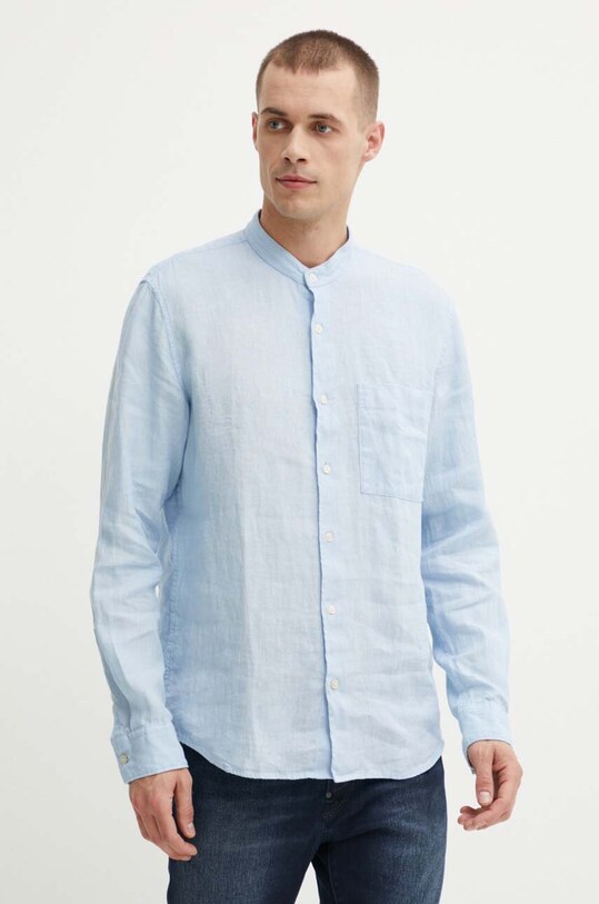 Marc O'Polo koszula lniana regular niebieski M23742842320