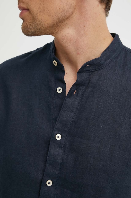 Marc O'Polo koszula lniana M24742842608 granatowy AA00