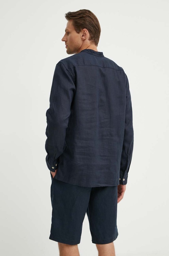 Marc O'Polo koszula lniana granatowy M24742842608