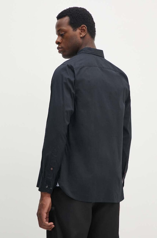 Хлопковая рубашка Tommy Hilfiger чёрный MW0MW25035