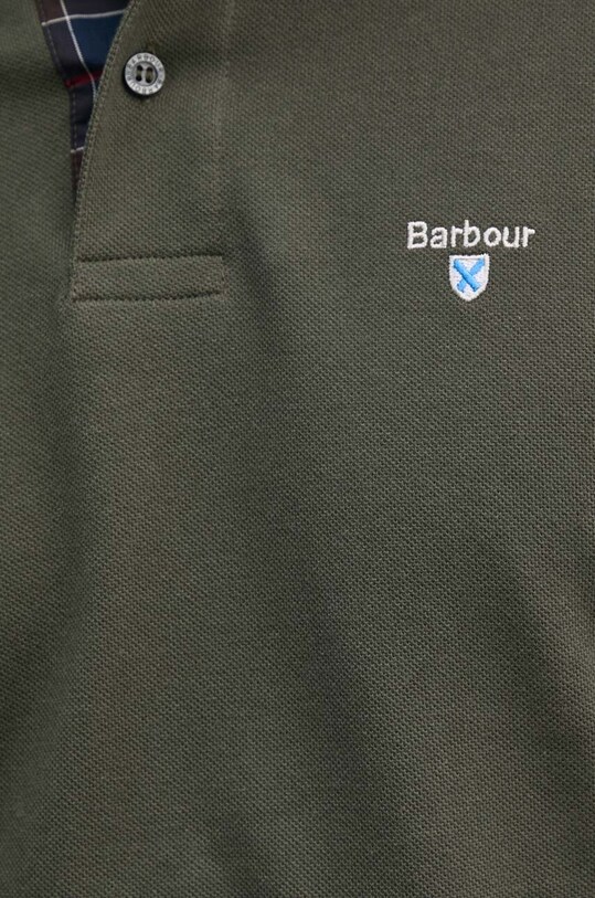Barbour longsleeve bawełniany MML1333 zielony