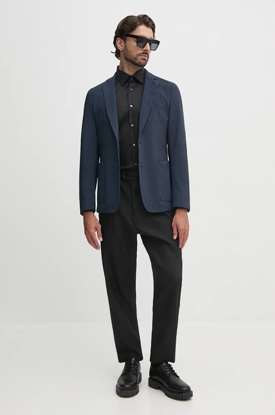 Bavlněná košile BOSS 50479922 černá AA00