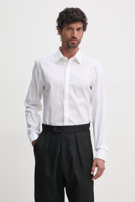 Pamučna košulja BOSS 50480093 bijela AA00