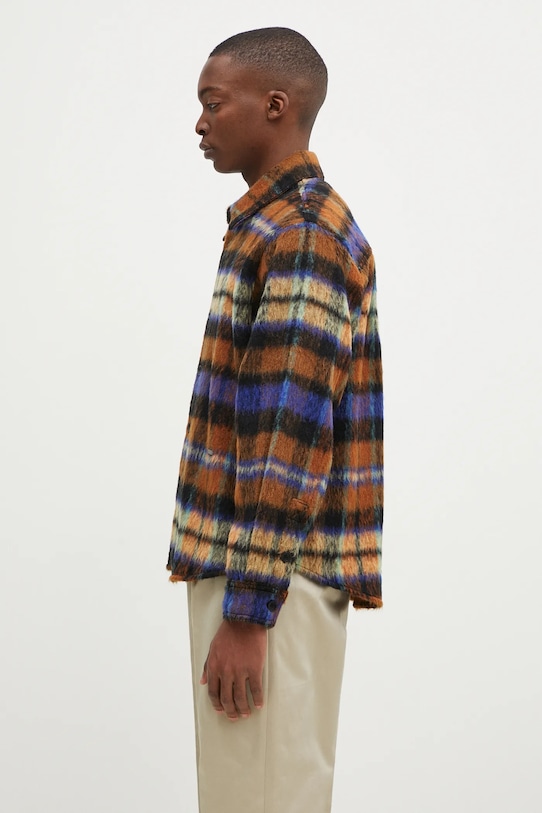 Vlnená košeľa Ader Error BN01FWJK0118BR hnedá AA00