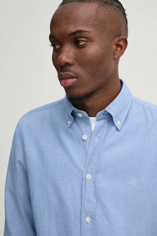 Хлопковая рубашка Marc O'Polo голубой M20726442172