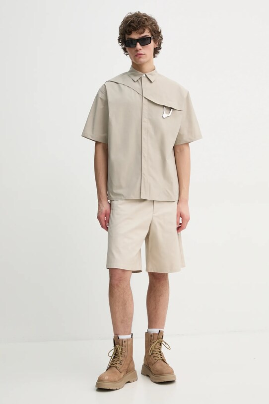 Heliot Emil shirt SS25.M.05.018.ST18.CO beige AA00