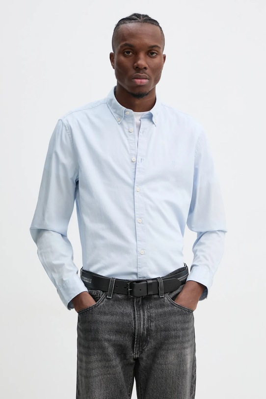 Хлопковая рубашка Marc O'Polo casual голубой B21726842342