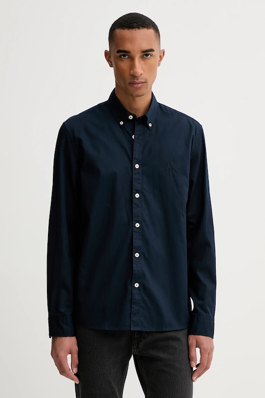 Bavlnená košeľa Marc O'Polo tmavomodrá B21726842342