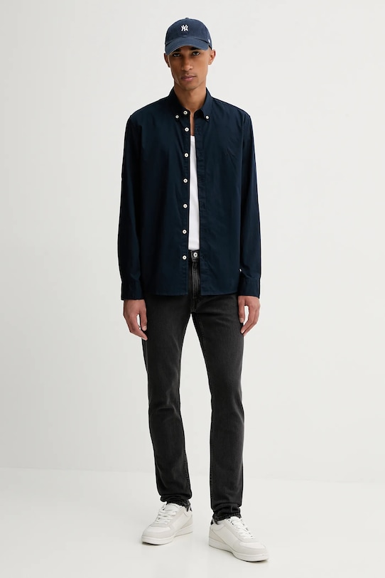 Bavlnená košeľa Marc O'Polo B21726842342 tmavomodrá AA00