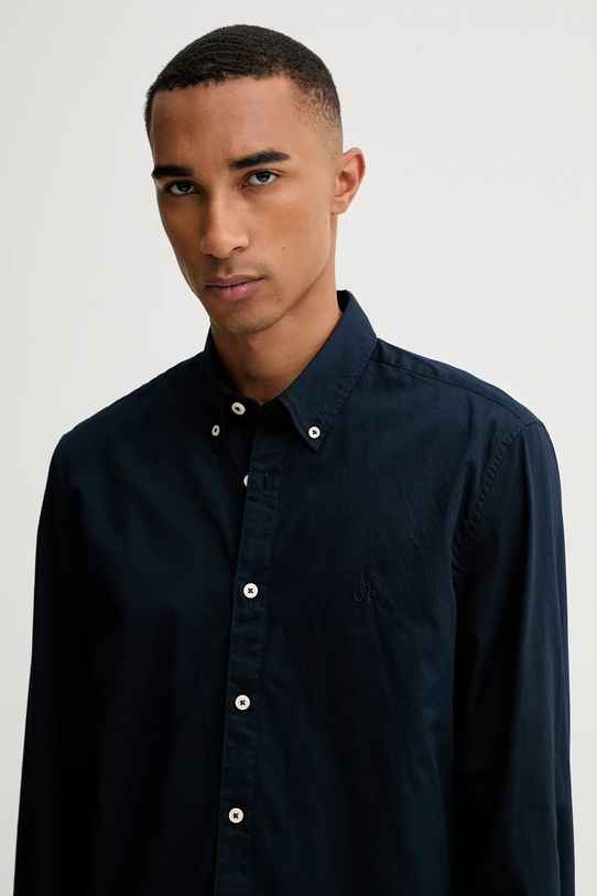 Bavlnená košeľa Marc O'Polo tmavomodrá B21726842342