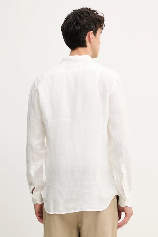 Abbigliamento MC2 Saint Barth camicia di lino PAMP001 bianco