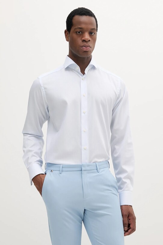 Eton koszula bawełniana długi niebieski 100012813.NOS