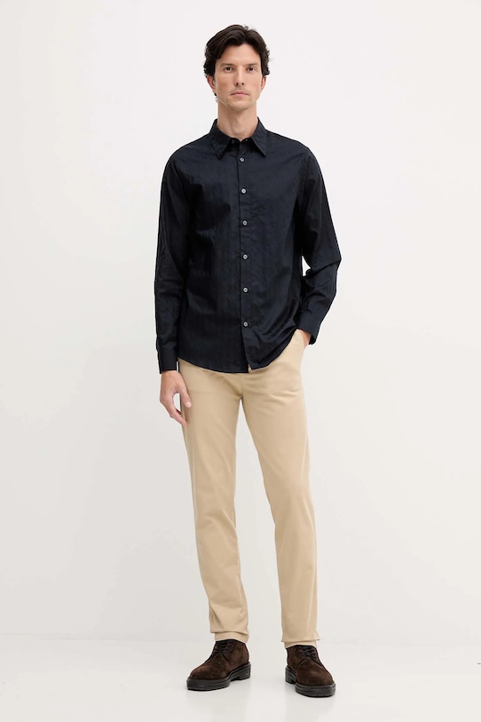 Bavlnená košeľa Armani Exchange XM001587.AF16631.NOS tmavomodrá AA00