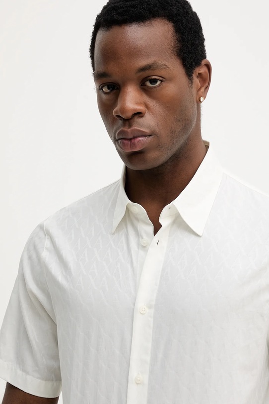 Armani Exchange koszula bawełniana beżowy XM001935.AF16631.NOS