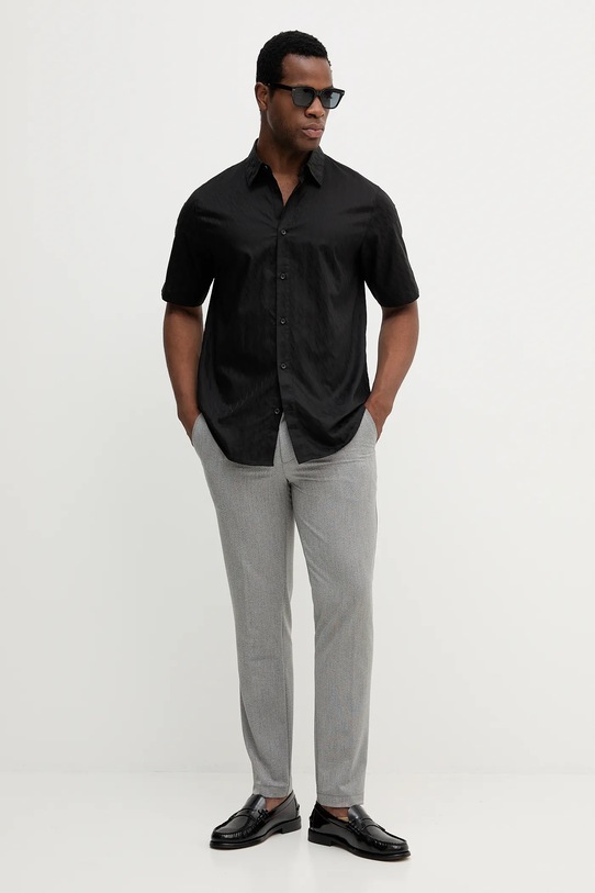 Armani Exchange koszula bawełniana XM001935.AF16631.NOS czarny AA00