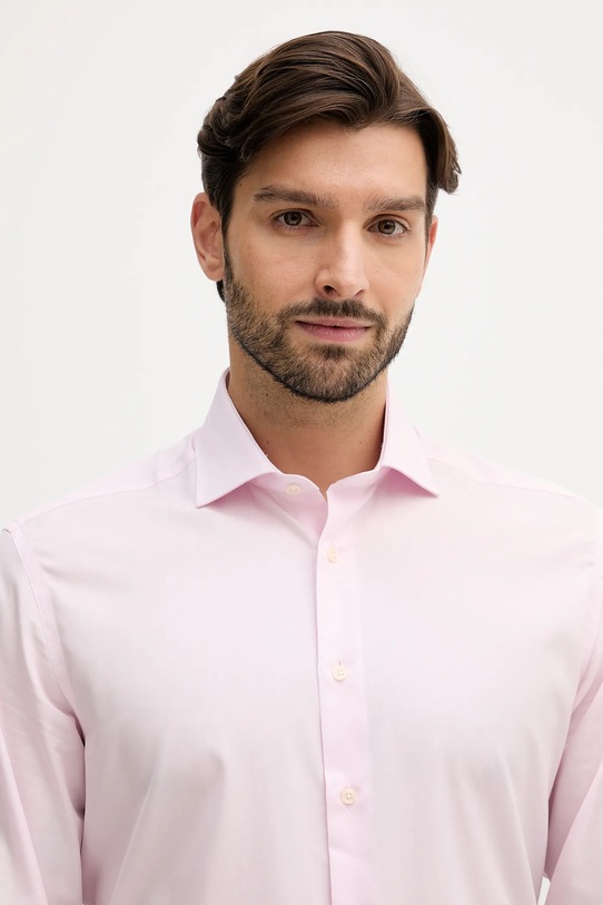 Hackett London koszula bawełniana różowy HM304529