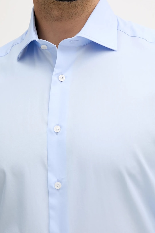 Хлопковая рубашка Hackett London HM304529 голубой