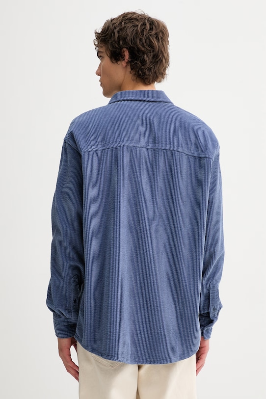 Odzież American Vintage koszula sztruksowa MPADO06A niebieski