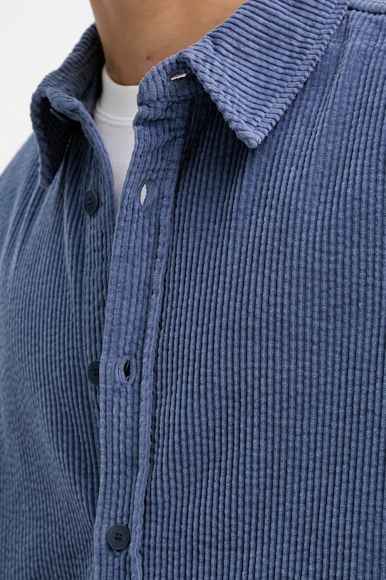 American Vintage koszula sztruksowa MPADO06A niebieski