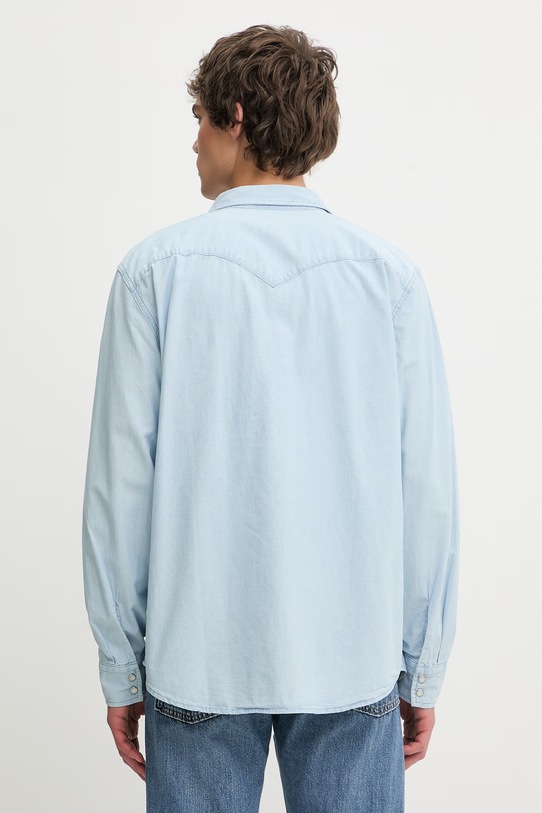 Odzież Levi's koszula bawełniana CLASSIC WESTERN STANDARD 85745 niebieski