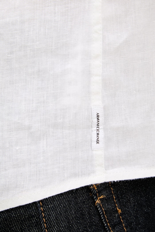 Armani Exchange košeľa pánska ľanová XM001222.AF14619.NOS béžová