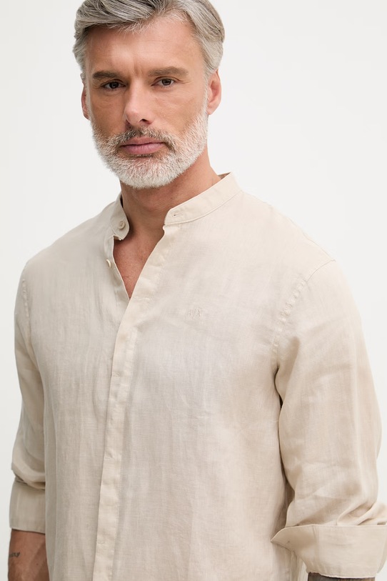 Armani Exchange pánska ľanová košeľa béžová XM001222.AF14619.NOS