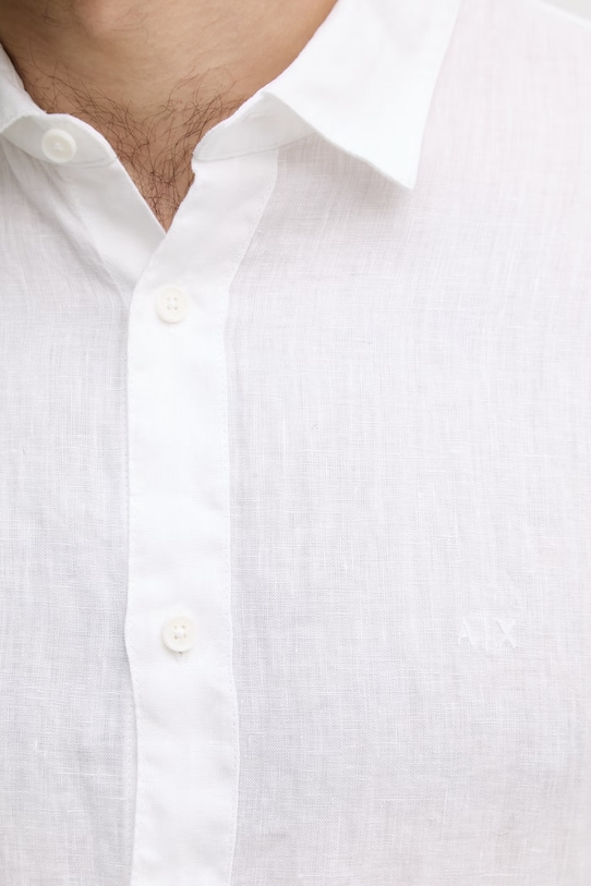 Armani Exchange srajca moška lanena XM001223.AF14619.NOS bela