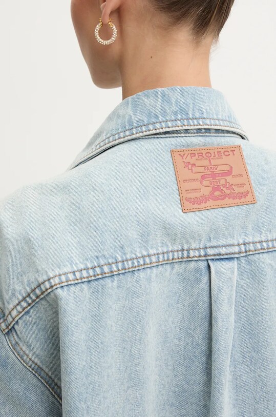 Džínová bunda Y/Project EVERGREEN SNAP OFF DENIM SHIRT 207SI001
