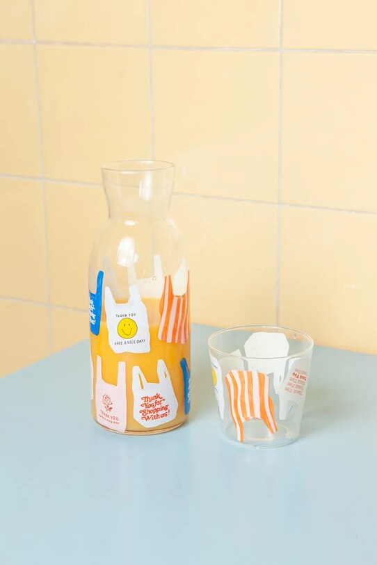 Графин зі стаканом DOIY Corner Shop Jar & Glass барвистий DYJGLCSBA