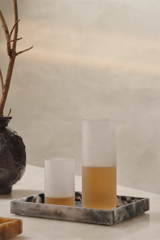 Bucătărie și bar ferm LIVING carafă de apă Ripple Water Jug 1,2 L 1104270134 alb