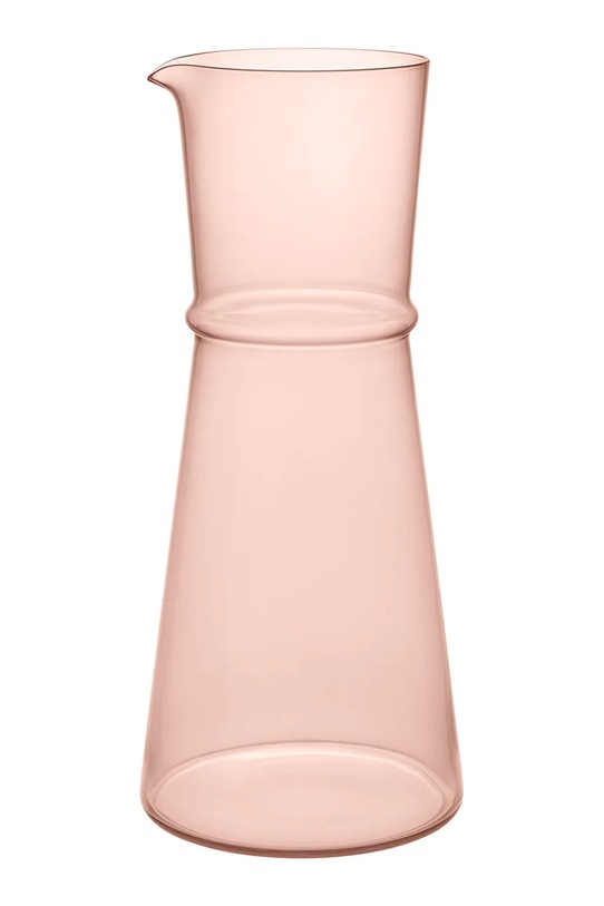 Ferm Living karafka ze szkła barwionego 25 x 11 cm różowy 1104272740